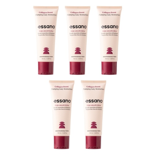 Essano Collagen Boost Plumping Daily Moisturiser 100mL Pack of 5