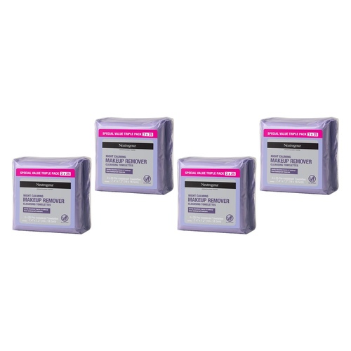 Neutrogena® Night Calming Wipes Triple Pack Bundle of 4