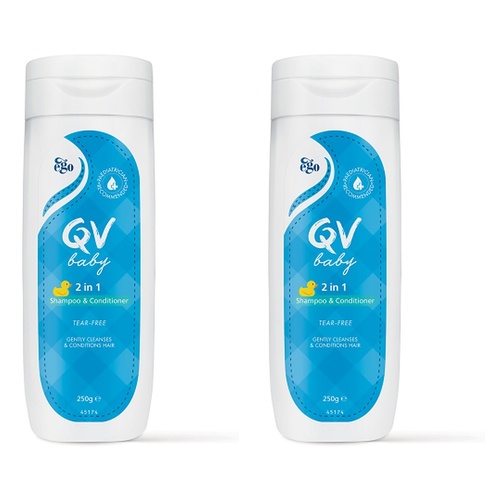Ego QV Baby 2 in 1 Shampoo & Conditioner 250g Pack of 2