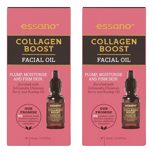 Essano Collagen Boost Retinol Face Oil 20mL Pack of 2