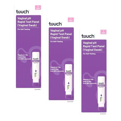TouchBio Vaginal pH Rapid Test Panel 1 Test Pack of 3