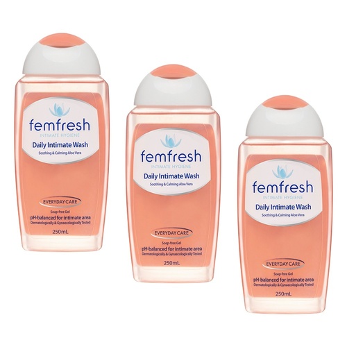 Femfresh Daily Intimate Wash 250mL Pack of 3
