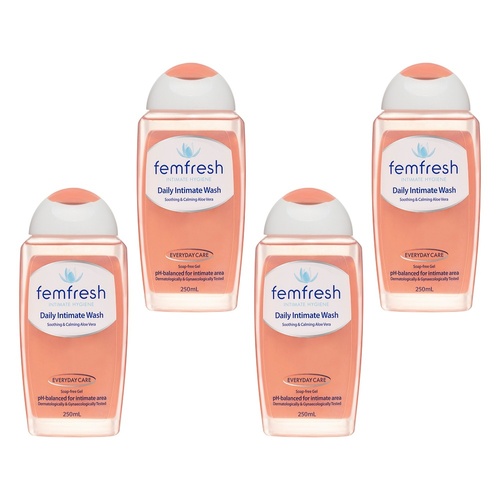 Femfresh Daily Intimate Wash 250mL Pack of 4