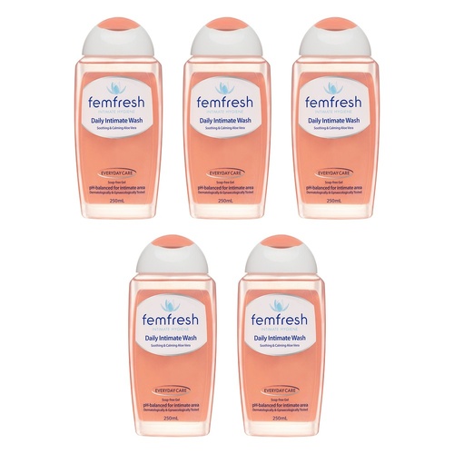 Femfresh Daily Intimate Wash 250mL Pack of 5
