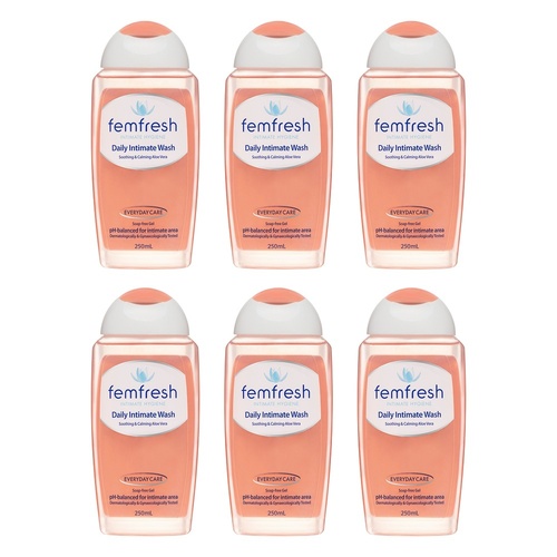 Femfresh Daily Intimate Wash 250mL Pack of 6