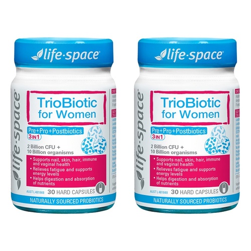 Life-Space Trio-Biotic for Women 30 Capsules Pack of 2