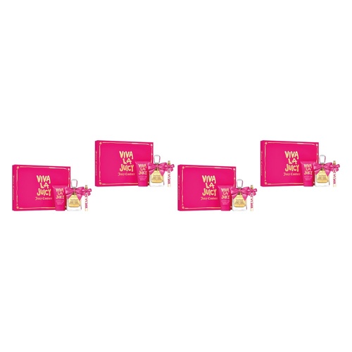 Juicy Couture Viva La Juicy 3 Piece Set 100mL Pack of 4