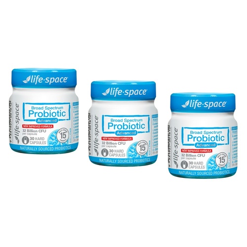 Life-Space Broad Spectrum Probiotic Advanced 30 Capsules Pack of 3