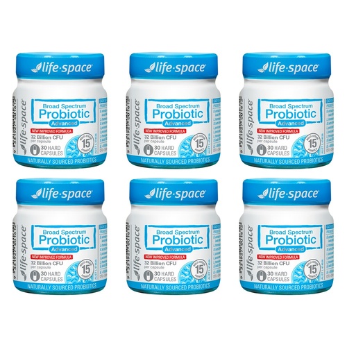 Life-Space Broad Spectrum Probiotic Advanced 30 Capsules Pack of 6