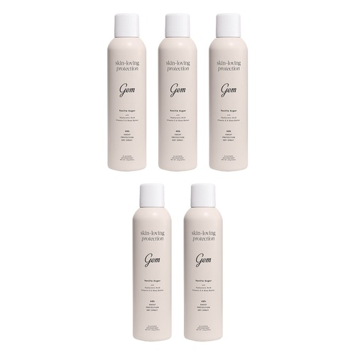 GEM Vanilla Sugar Antiperspirant 127g Pack of 5