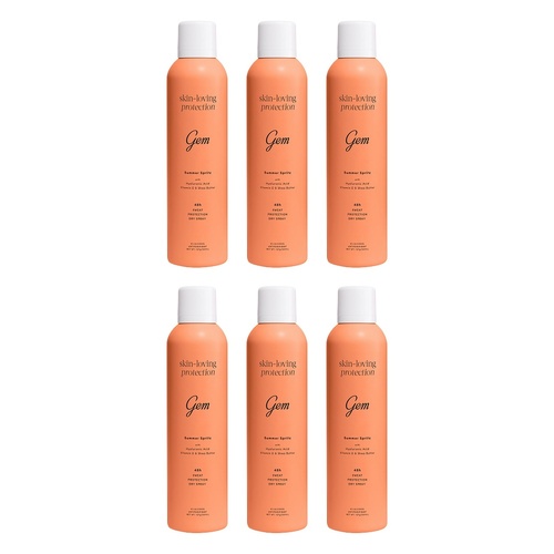 GEM Deodorant Antiperspirant Summer Spritz 207mL Pack of 6