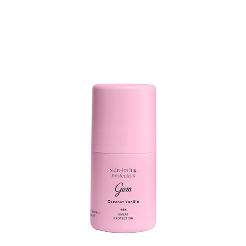 GEM Skin Loving Roll On Deodorant Coconut Vanilla 50mL