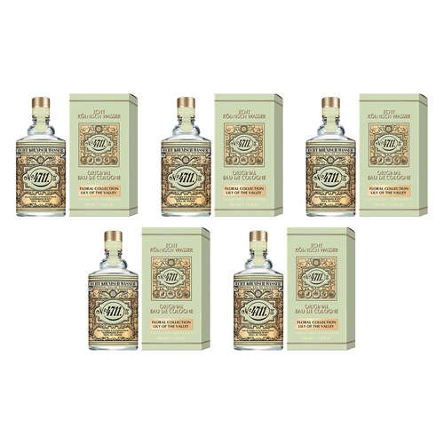 4711 Original Eau De Cologne Floral Lily of the Valley 100mL Pack of 5