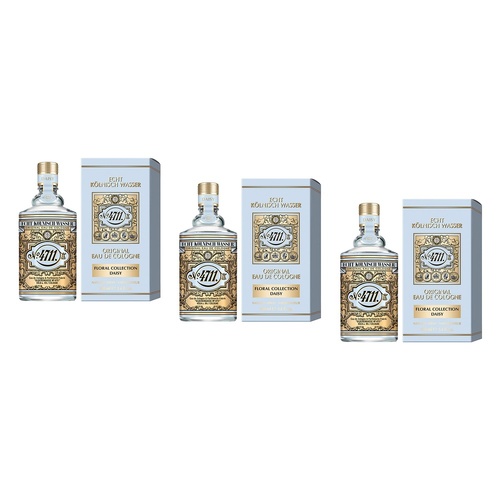 4711 Original Eau De Cologne Floral Daisy Natural Spray 100mL Pack of 3