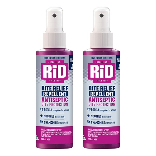 Rid Bite Relief Repellent 100mL Pack of 2
