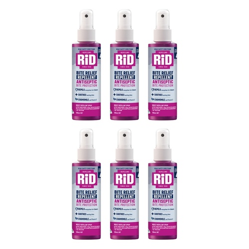 Rid Bite Relief Repellent 100mL Pack of 6