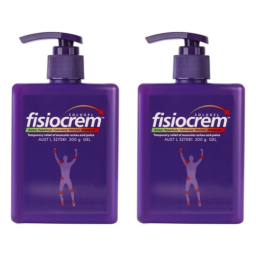 Fisiocrem Solugel Pain Relief Gel 200g Pack of 2