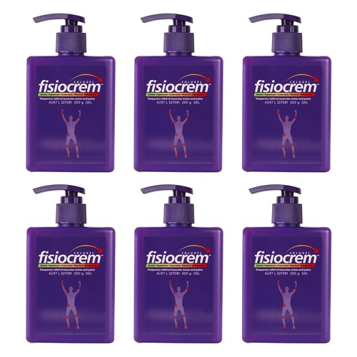 Fisiocrem Solugel Pain Relief Gel 200g Pack of 6