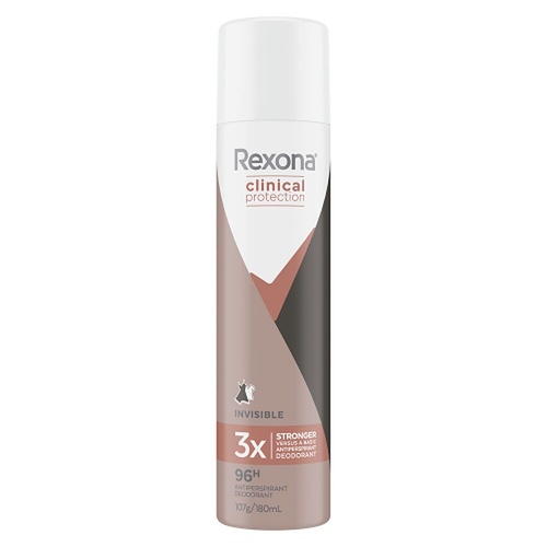 Rexona Clinical Protection Invisible Antiperspirant Deodorant 180mL