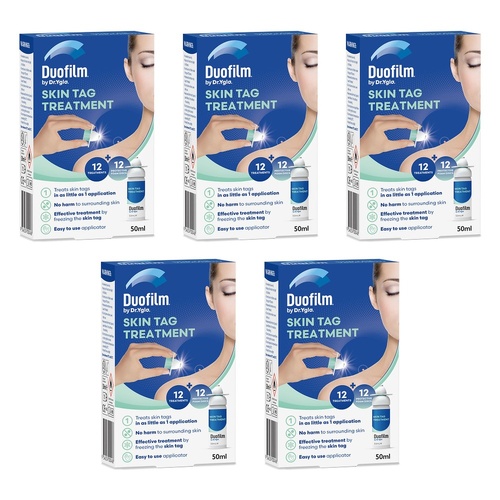 Duofilm by Dr. Yglo Skin Tag Treatment 50mL Pack of 5