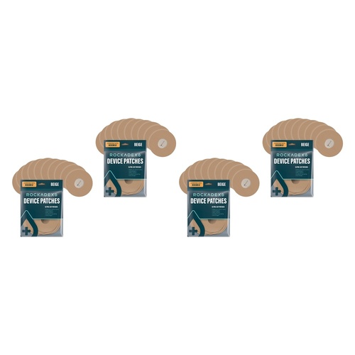 Rockadex Dexcom G7 Patches Beige 10 Pack Bundle of 4
