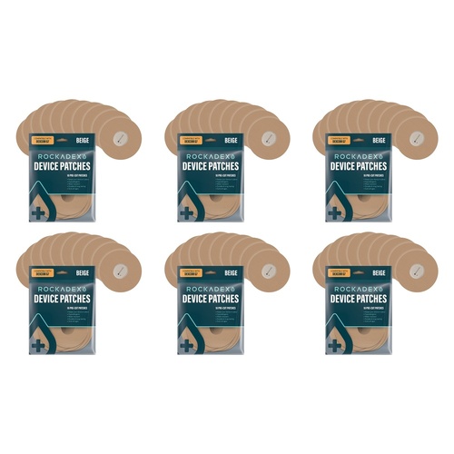 Rockadex Dexcom G7 Patches Beige 10 Pack Bundle of 6