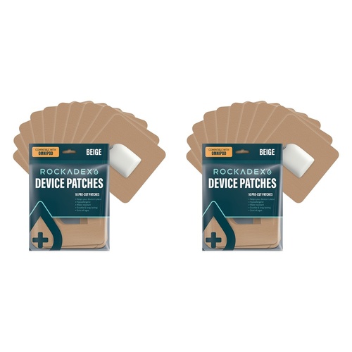 Rockadex Omnipod Patches Beige 10 Pack Bundle of 2