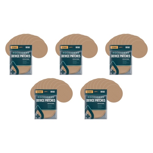 Rockadex Universal Patches Beige 10 Pack Bundle of 5