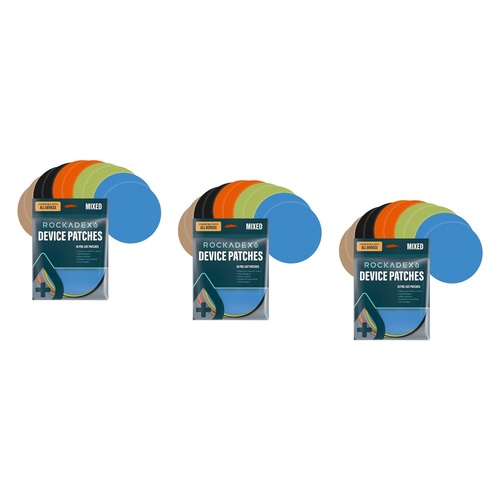 Rockadex Universal Patches Mixed 10 Pack Bundle of 3