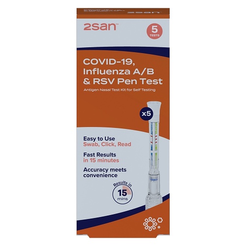 2San Covid-19/Influenza/RSV Pen Test 5 Pack