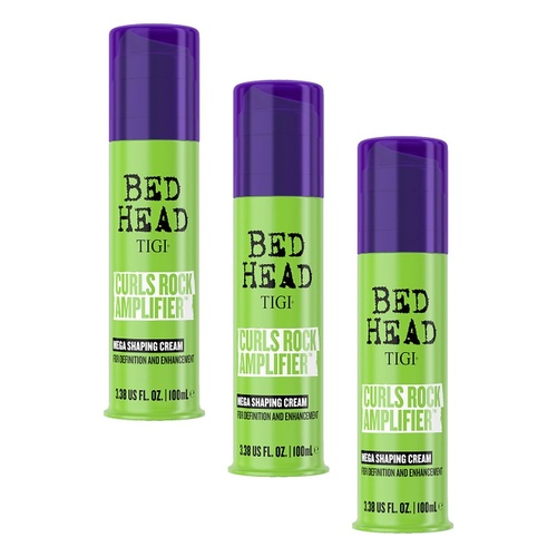 Tigi Bed Head Curls Rock Amplifier Mega Shaping Cream 100mL Pack of 3
