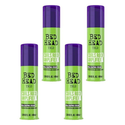Tigi Bed Head Curls Rock Amplifier Mega Shaping Cream 100mL Pack of 4