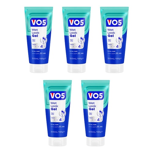 VO5 Wet Look Gel 200mL Pack of 5