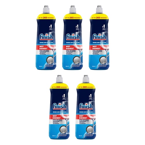 Finish Rinse and Shine Aid 800mL Pack of 5