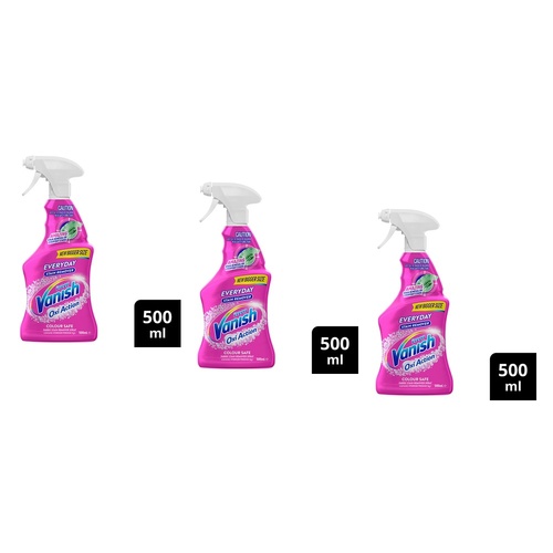 NapiSan Vanish Preen Oxi Action Stain Remover Spray 500mL Pack of 3