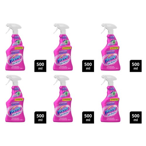 NapiSan Vanish Preen Oxi Action Stain Remover Spray 500mL Pack of 6