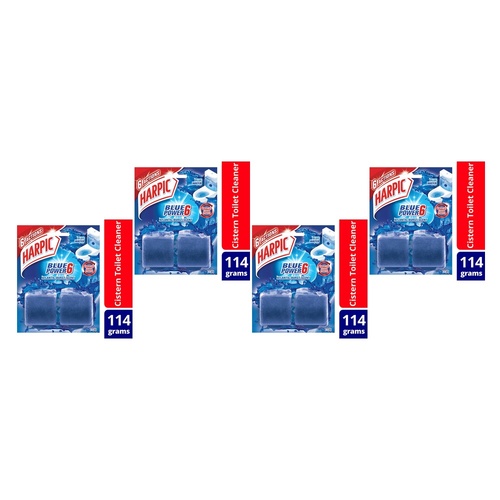 Harpic Blue Power In Cistern Block Cleaner 2 Pack Bundle of 4