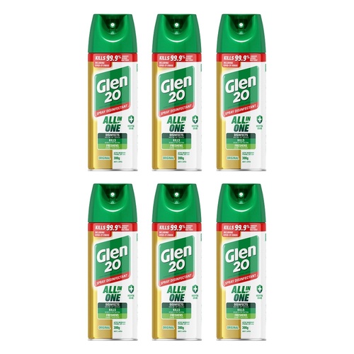 Glen 20 Spray Disinfectant All-In-One Original 300g Pack of 6