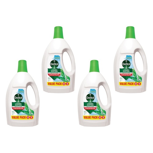 Dettol Concentrated Antibacterial Laundry Sanitiser Natural Pack of 4