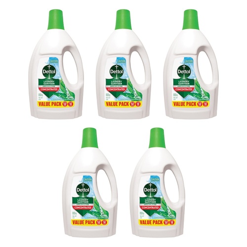 Dettol Concentrated Antibacterial Laundry Sanitiser Natural Pack of 5