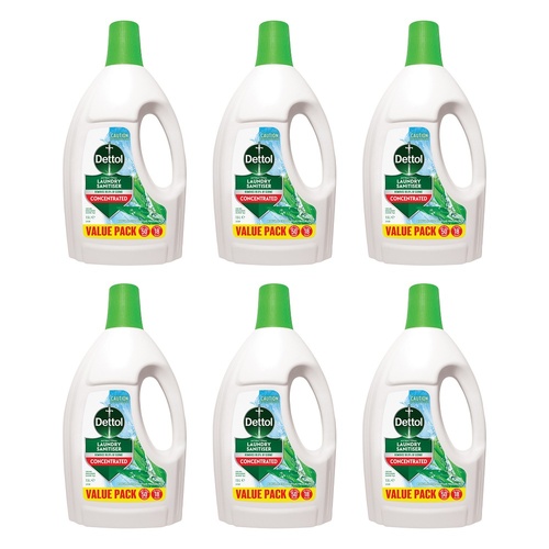 Dettol Concentrated Antibacterial Laundry Sanitiser Natural Pack of 6