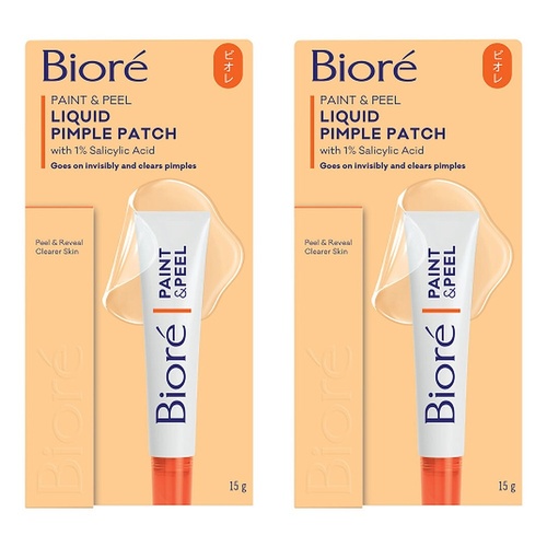 Biore Paint & Peel Liquid Pimple Patch 15g Pack of 2