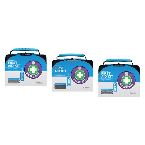 Aerokit Snake Bite Kit Softpack Black Pack of 3