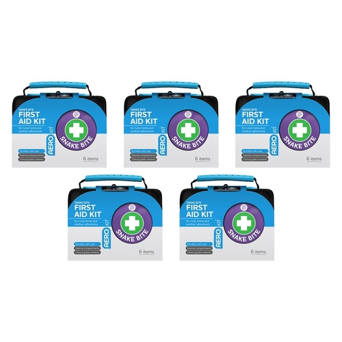 Aerokit Snake Bite Kit Softpack Black Pack of 5