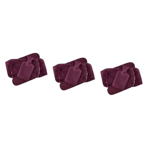 Body Warmers Luxe Body Wrap Hot Water Bottle & Cover Maroon or Pack of 3
