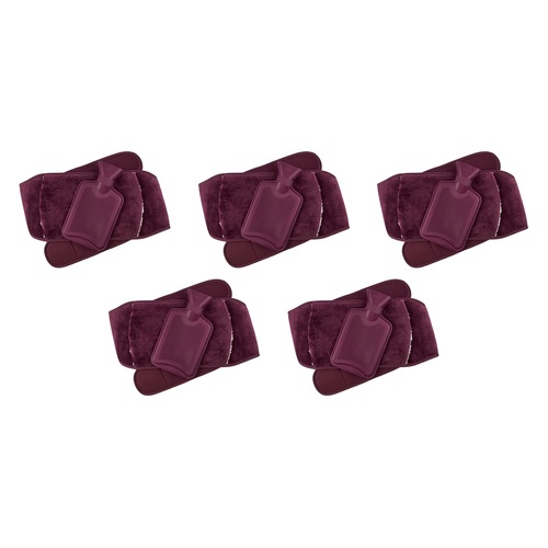 Body Warmers Luxe Body Wrap Hot Water Bottle & Cover Maroon or Pack of 5