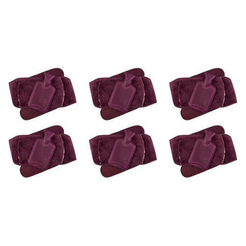 Body Warmers Luxe Body Wrap Hot Water Bottle & Cover Maroon or Pack of 6