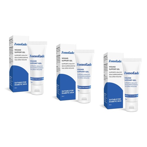 Zonofade Wound Support Gel 50ml Pack of 3