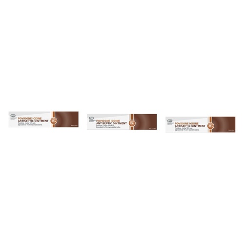 Pharmacy Health Antiseptic Ointment Povidone-Iodine 25 Grams Pack of 3