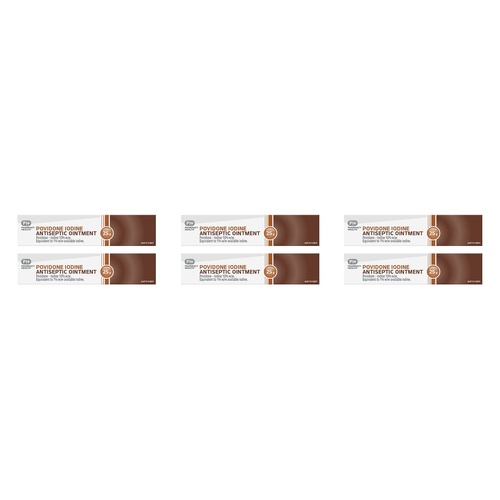 Pharmacy Health Antiseptic Ointment Povidone-Iodine 25 Grams Pack of 6